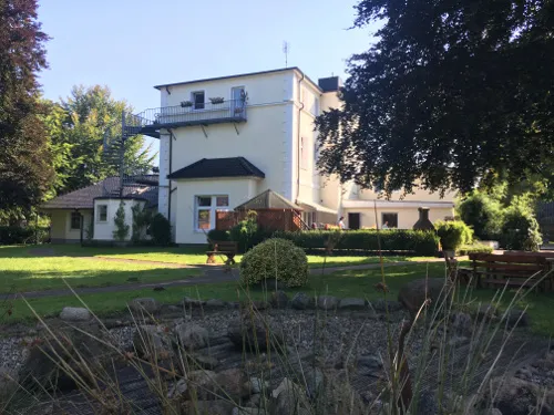 Detailansicht Villa am Dorfplatz